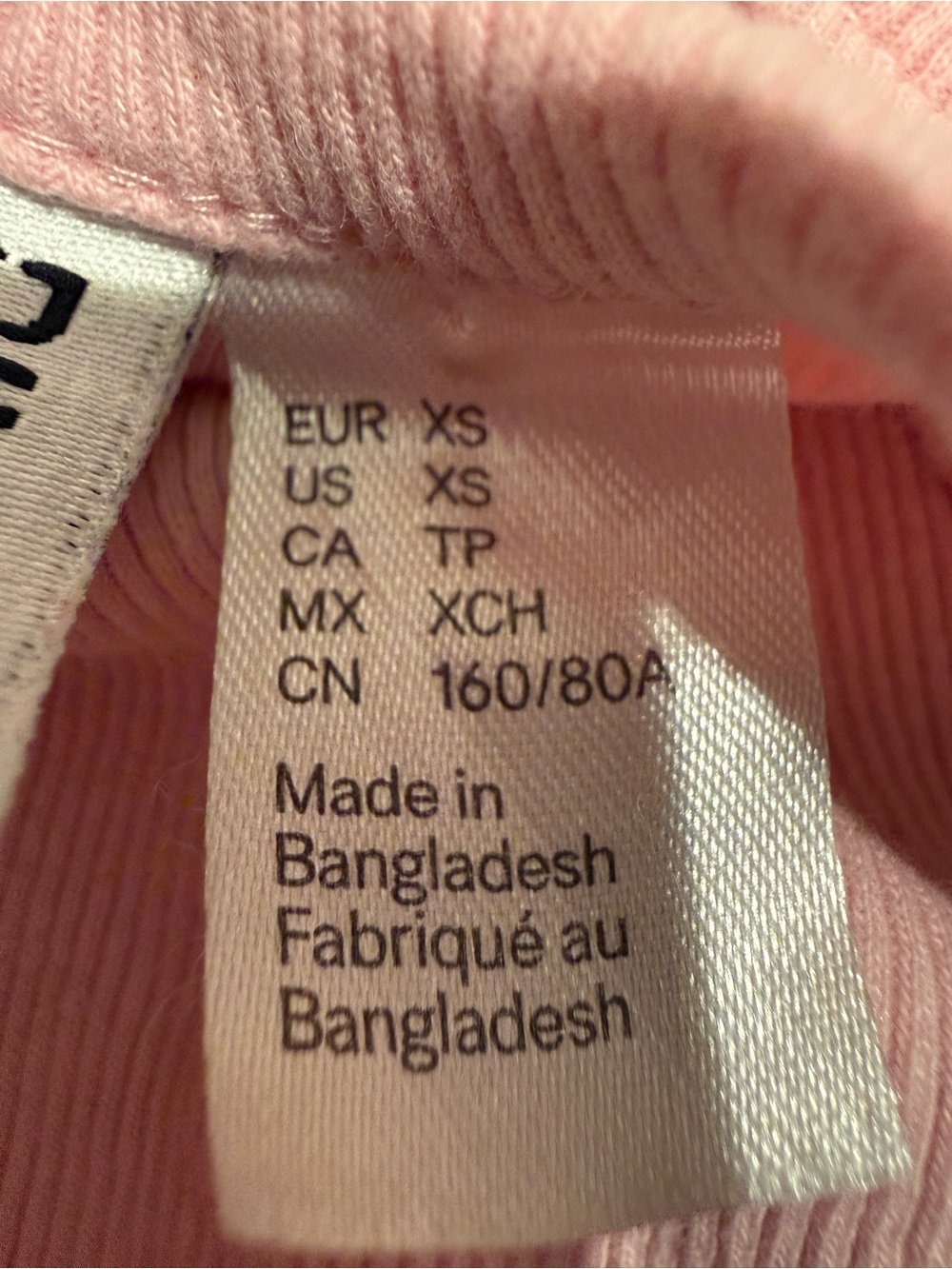 H&M Dusty Rose Ribbed Racerback Tank Top - Picture 3 of 3